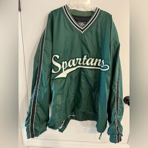 Mens size large Steve And Barry Michigan State Spartans Lined Pullover Jacket